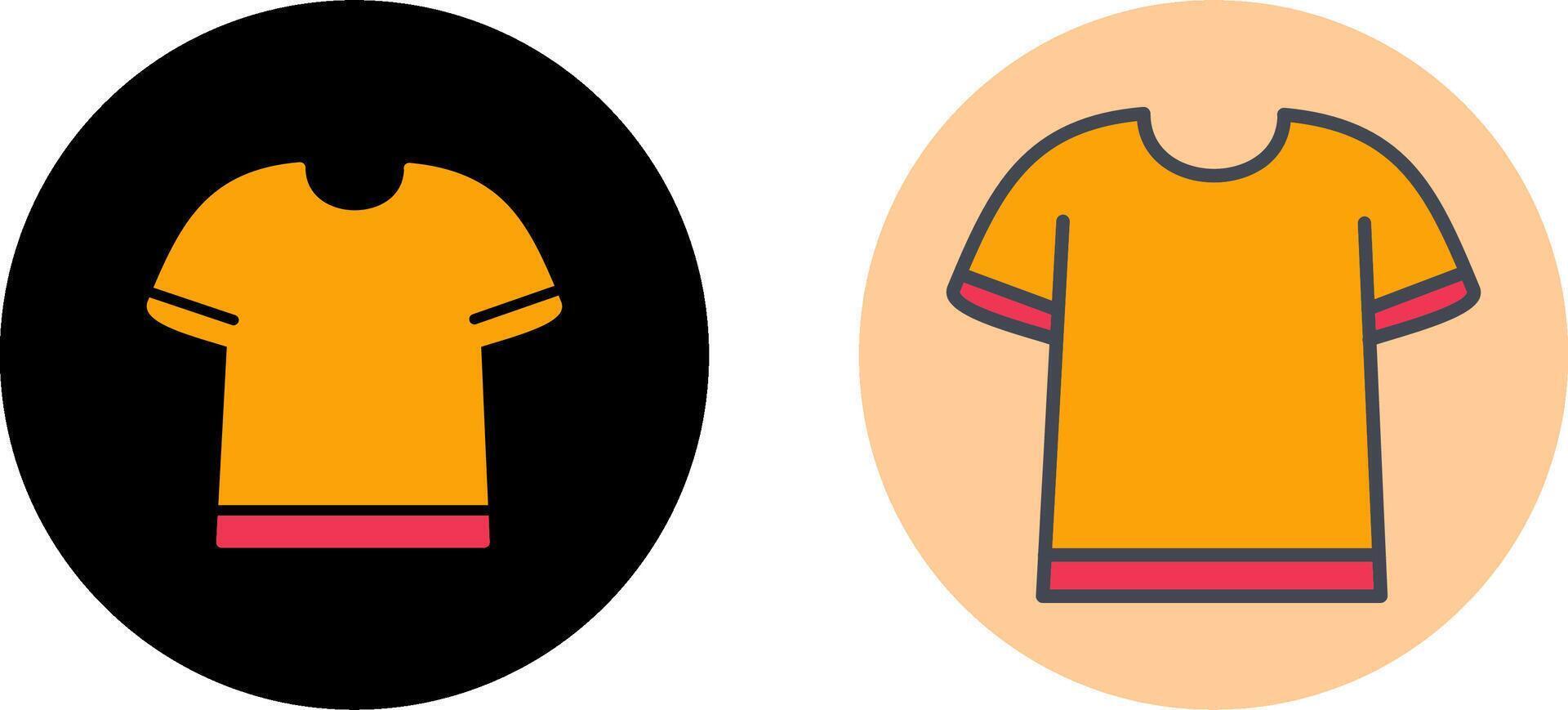 T Shirt with Lines Icon Design vector