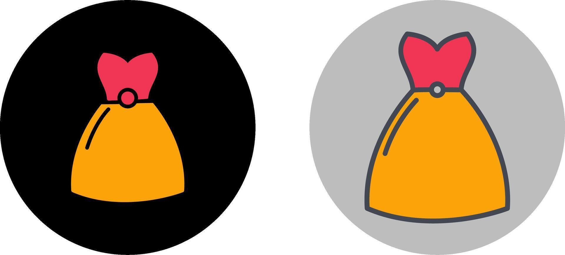 Cocktail Dress Icon Design vector