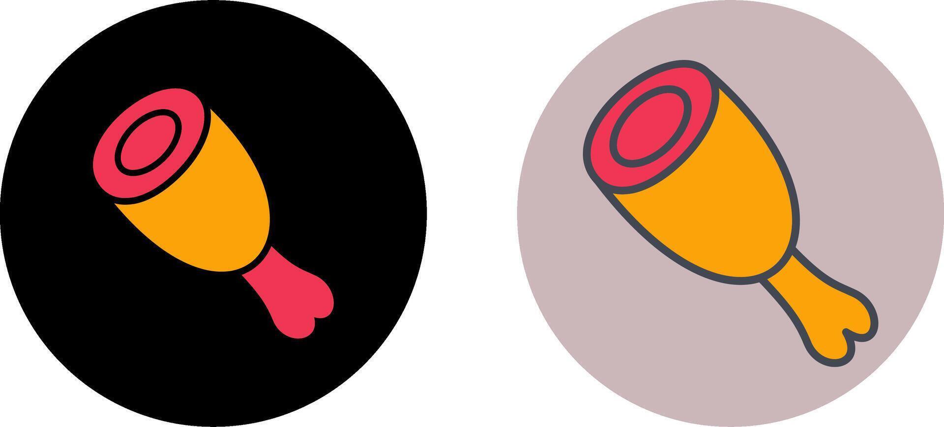 Cooked Ham Icon Design vector