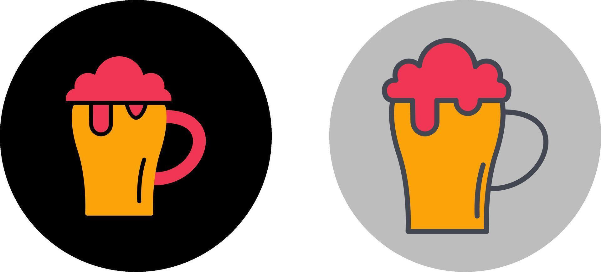 Beer Mug Icon Design vector