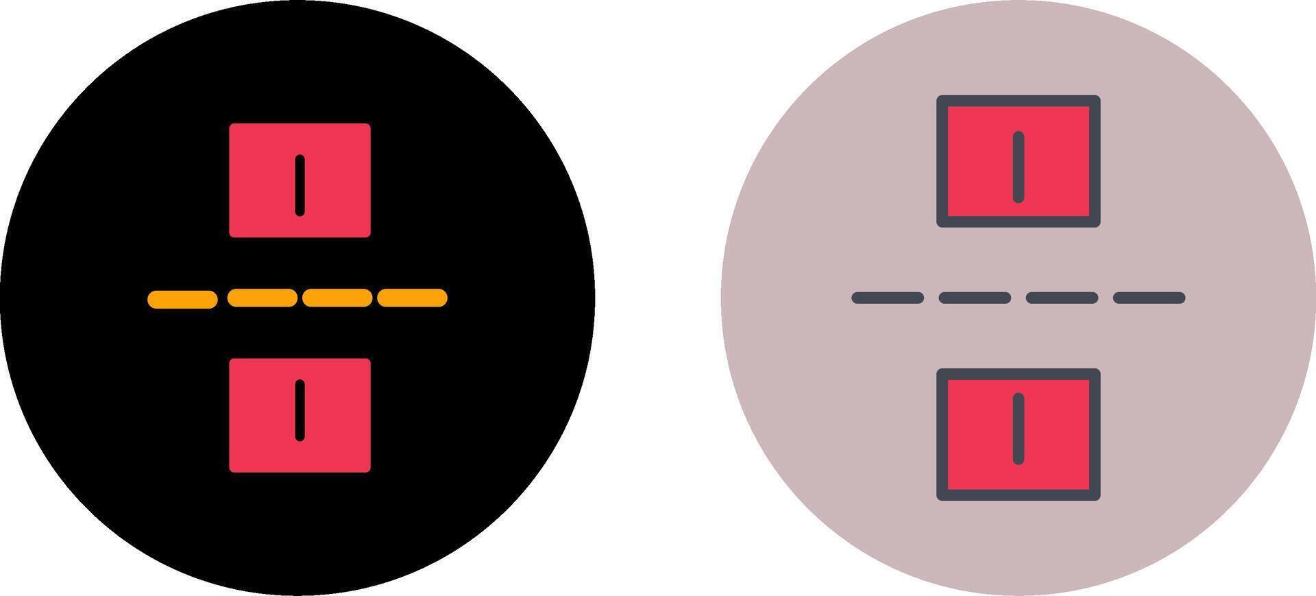 Linked Road Icon Design vector