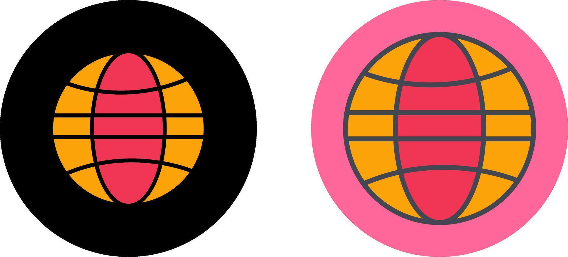 Globe Icon Design vector