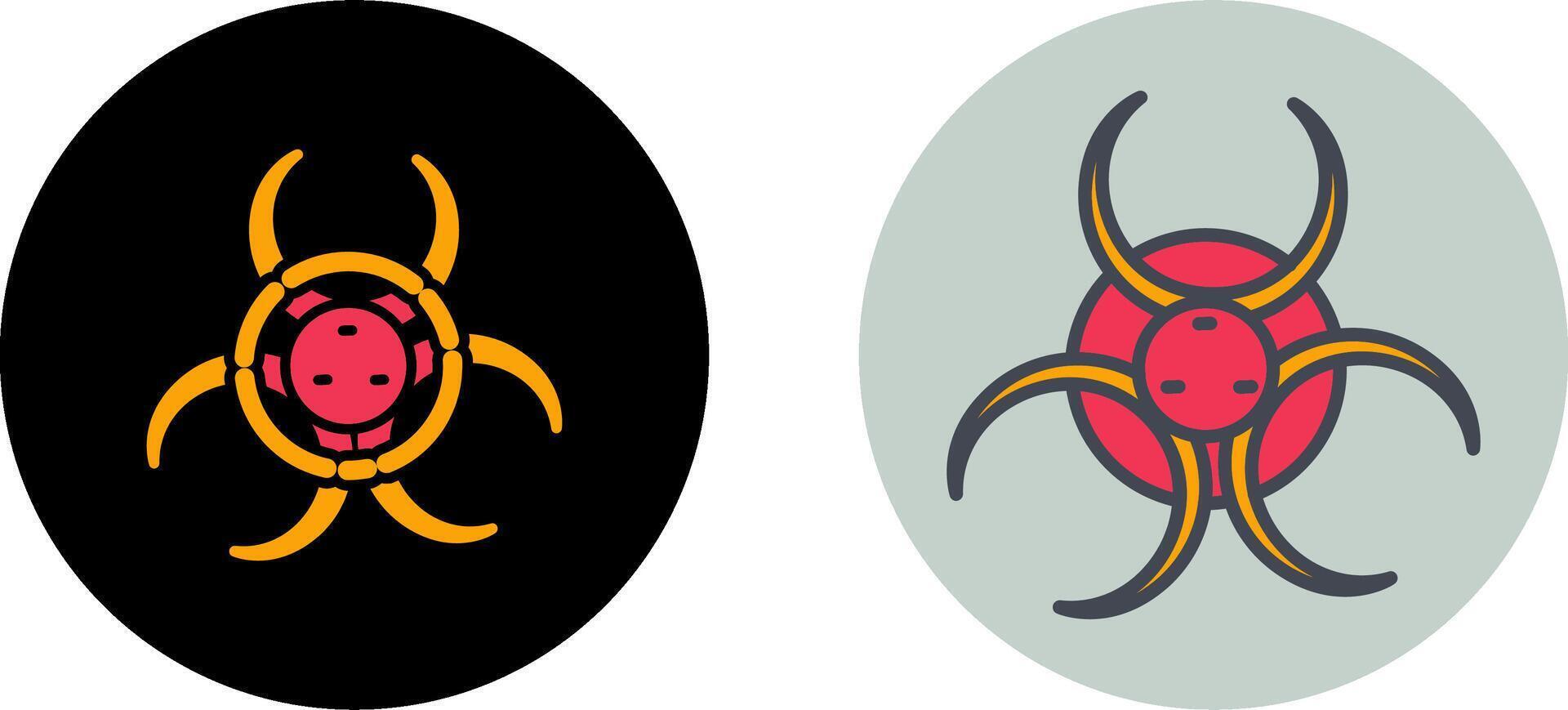 Biohazard Icon Design vector