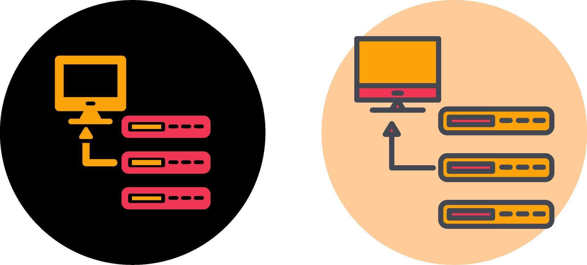 Database Icon Design vector