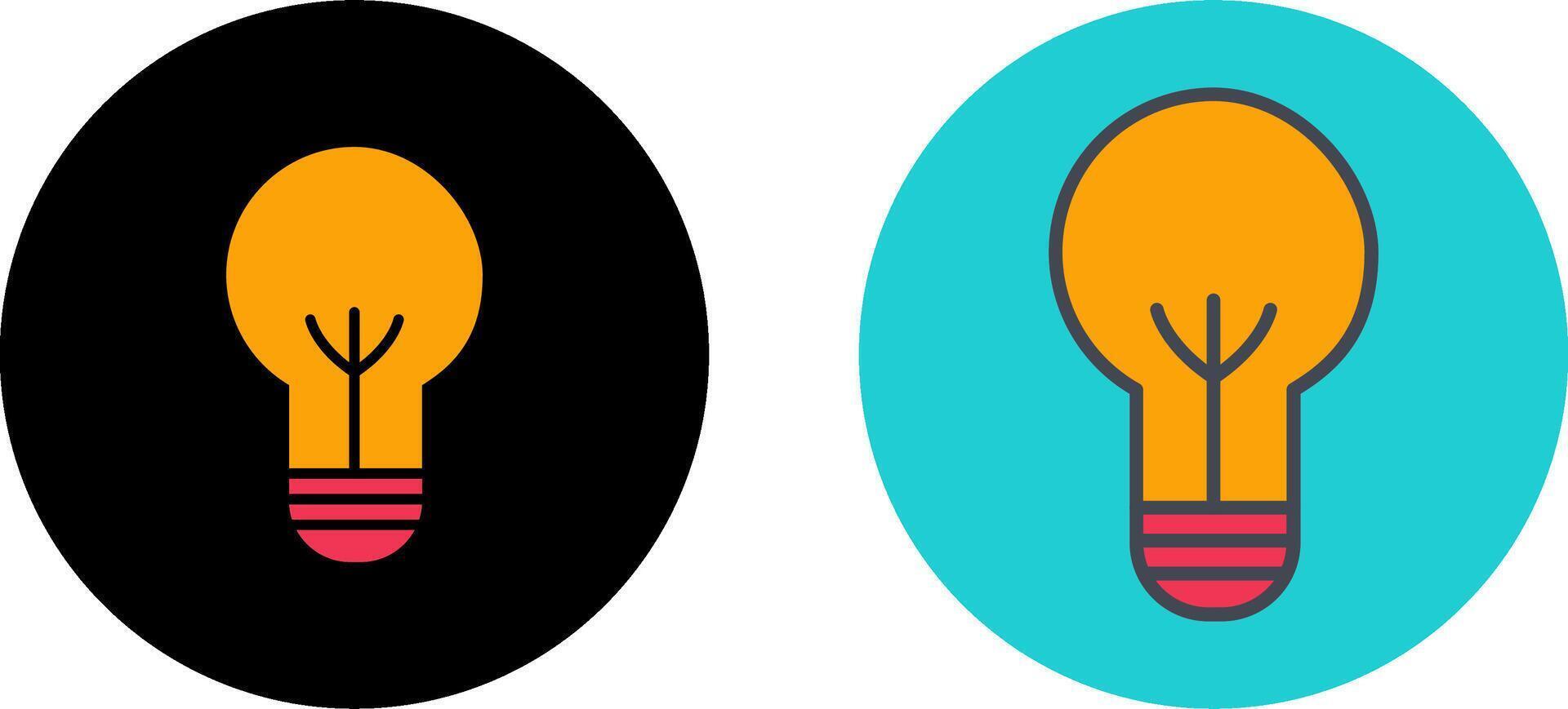 Bulb II Icon Design vector