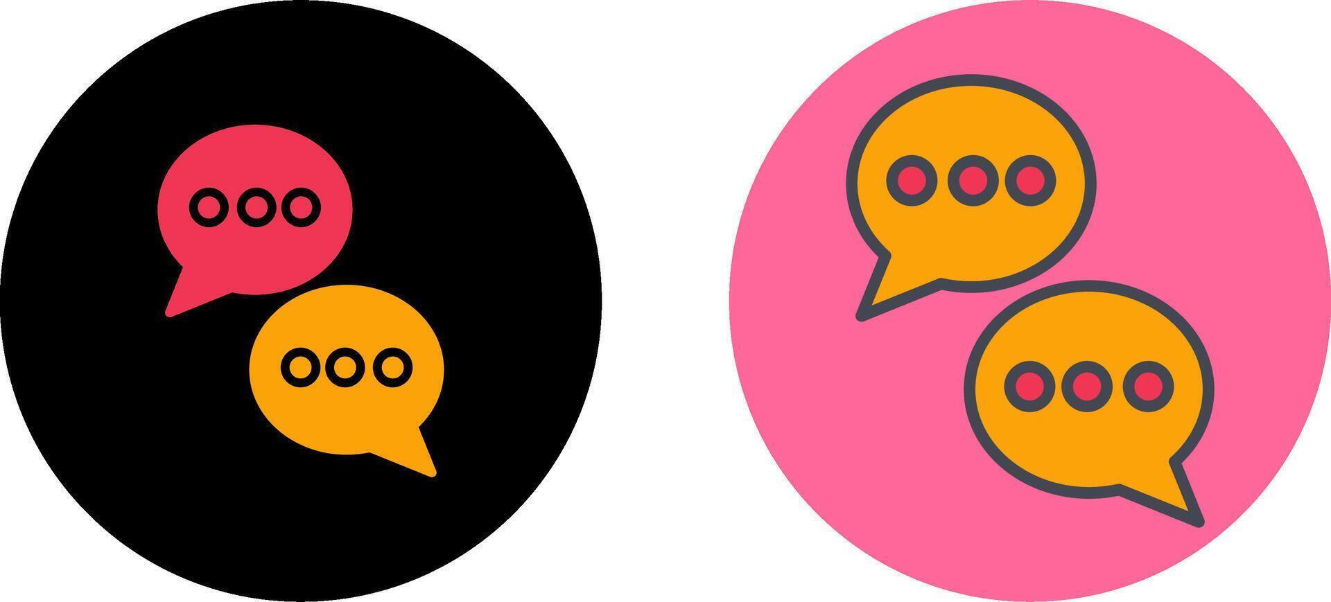 Chat Conversation Icon Design vector