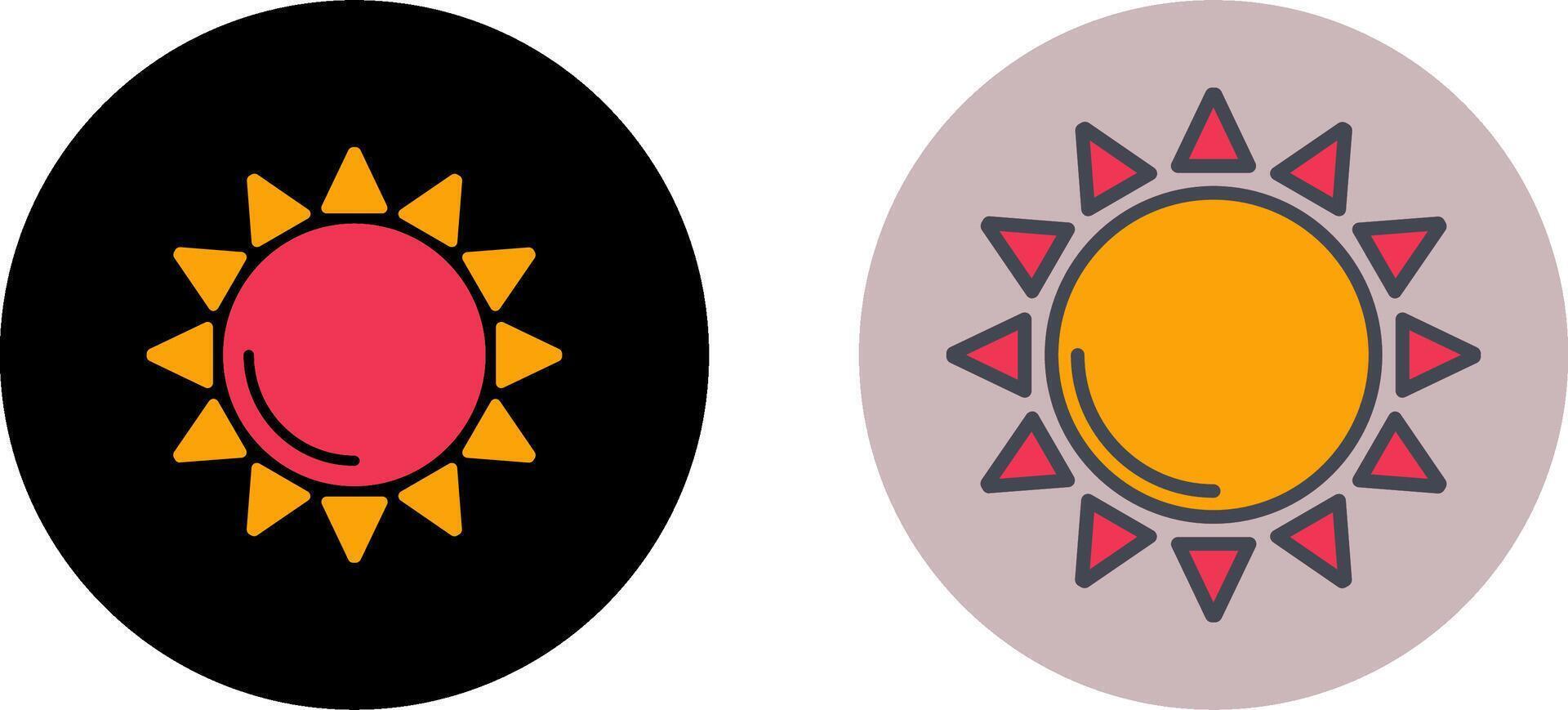 diseño de icono de sol vector