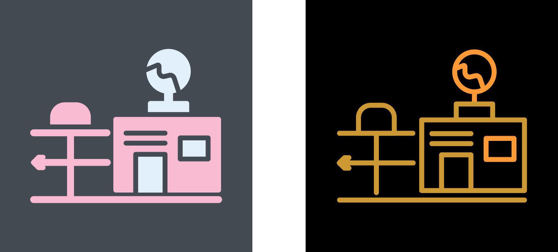 Weather Station Icon Design vector