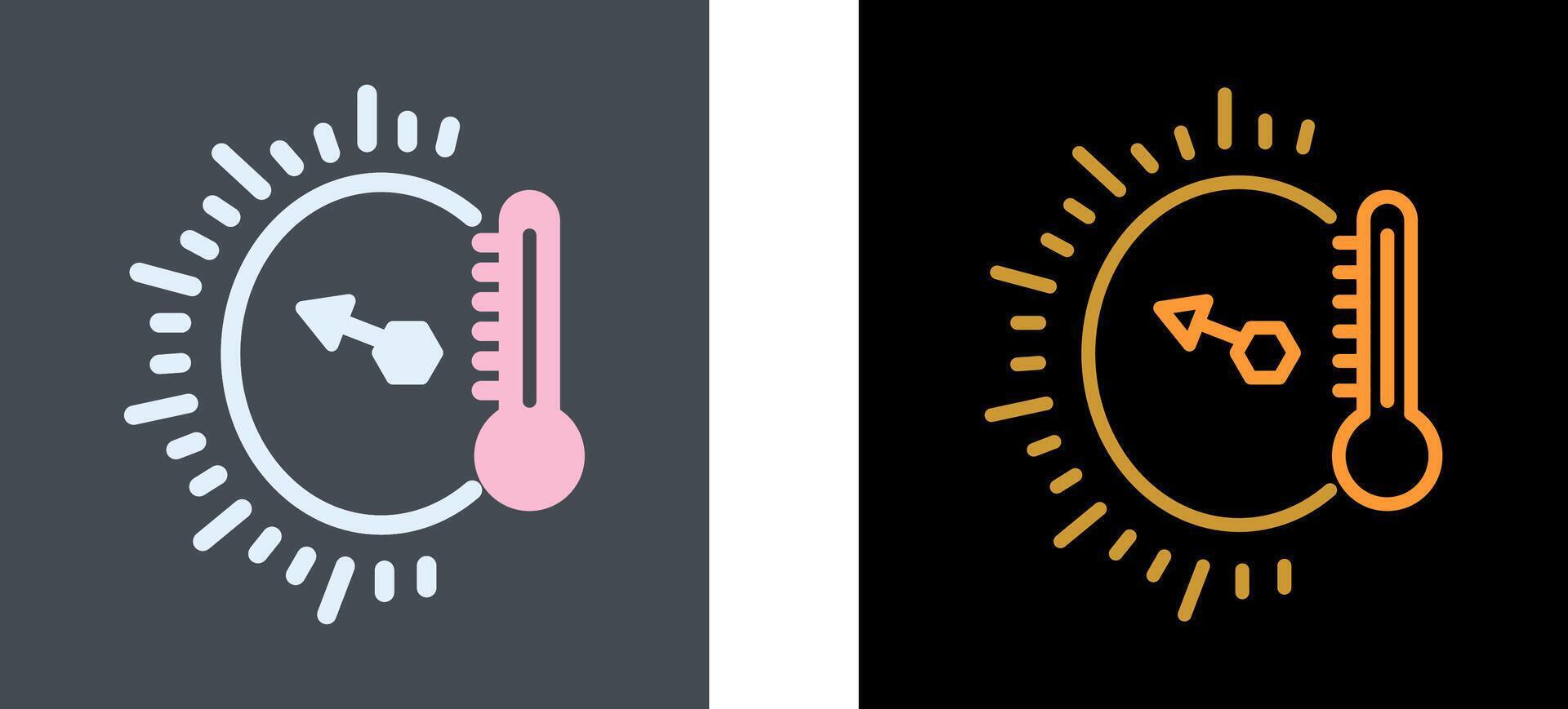 Temperature Indicator Icon Design vector