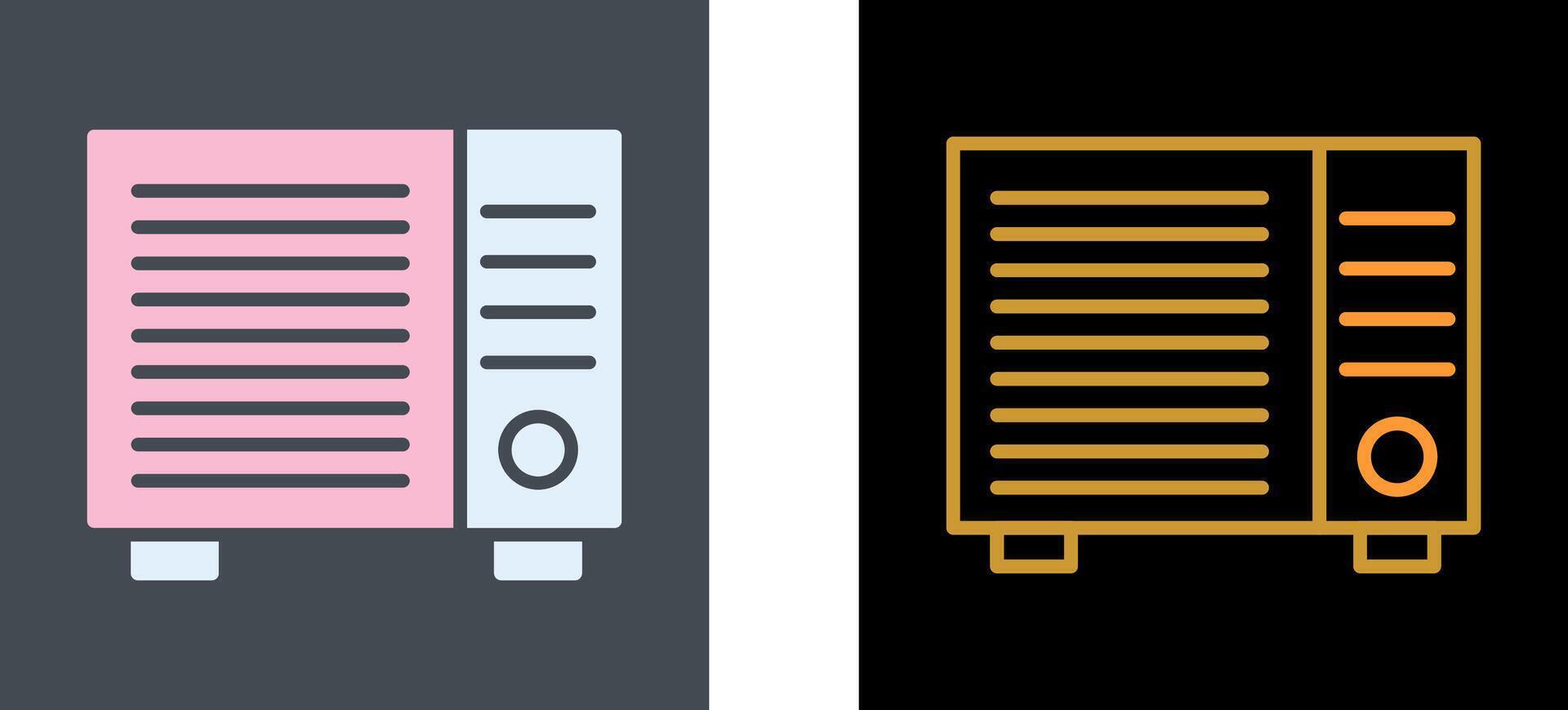 AC Window Unit Icon Design vector