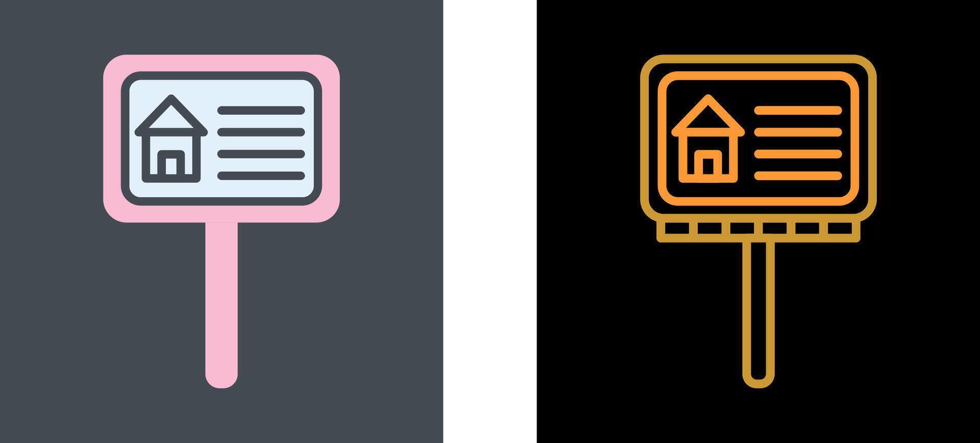 Billboard Icon Design vector
