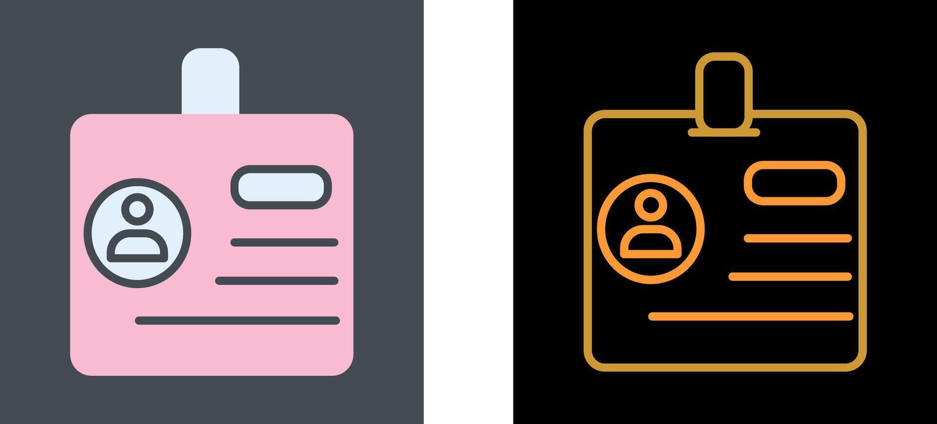 Identification Icon Design vector