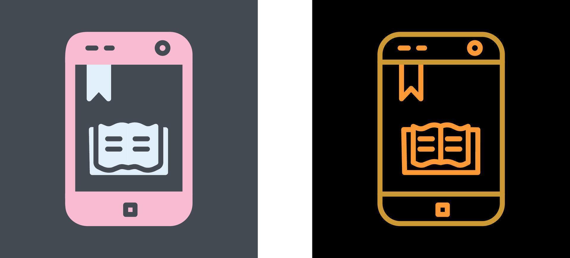 eBook Icon Design vector