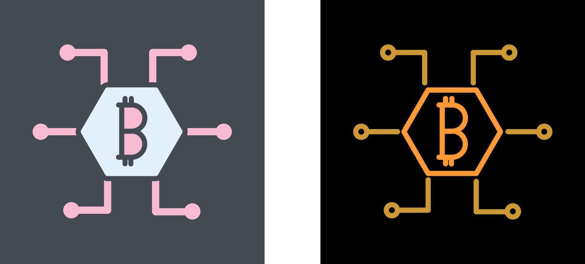 Bitcoin Icon Design vector