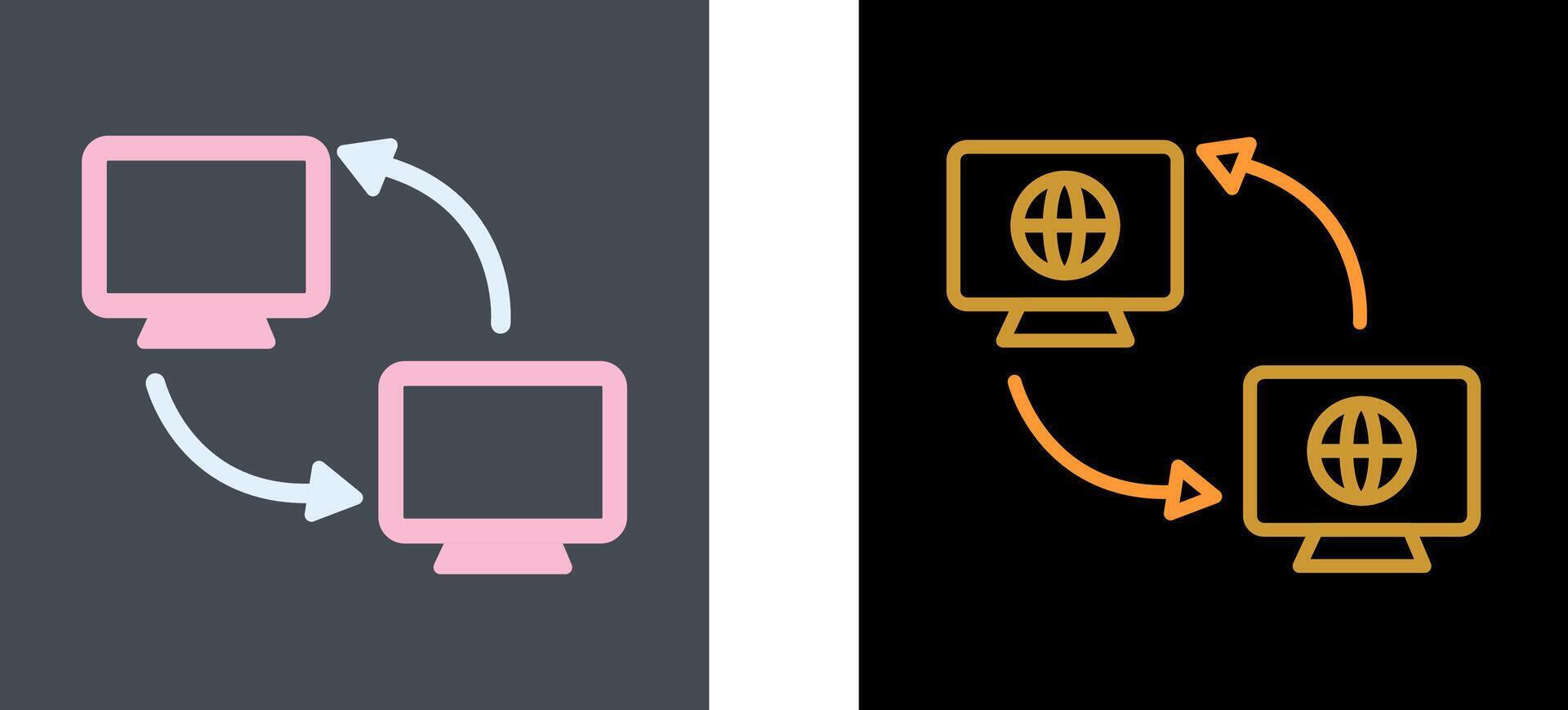 Synchronization Icon Design vector