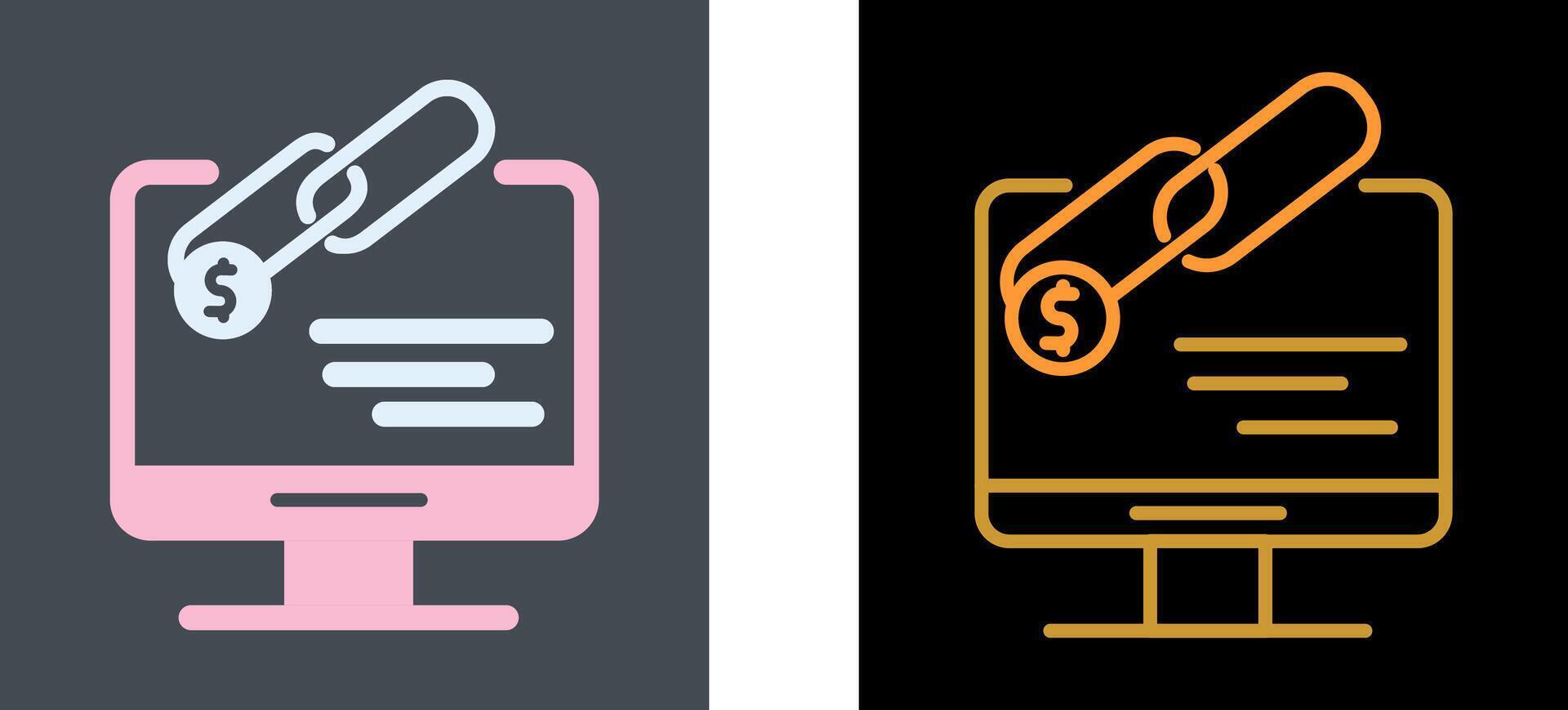 Link Sales Icon Design vector