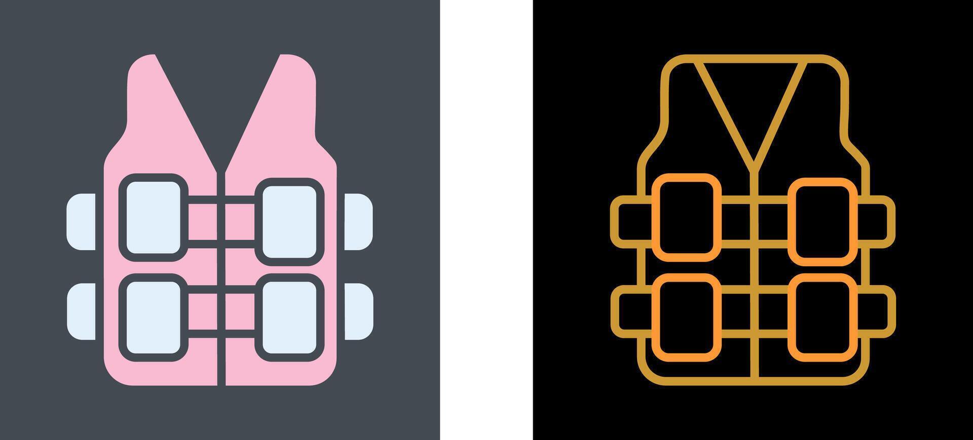 Bullet Proof Vest Icon Design vector