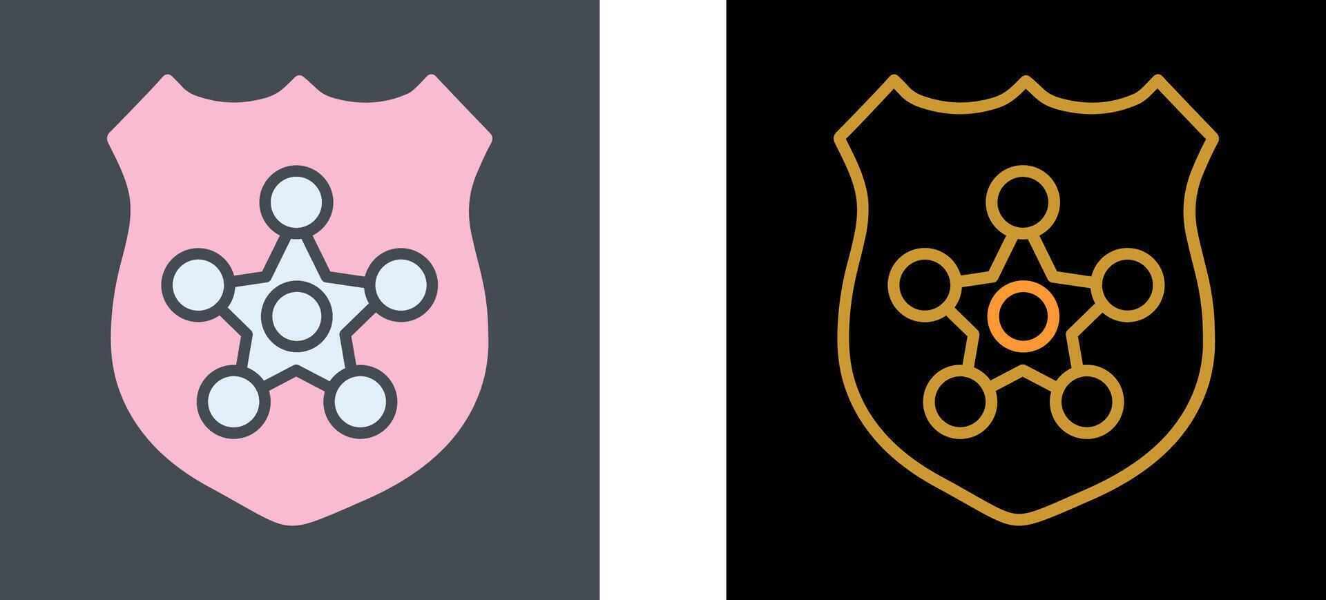 Police Badge Icon Design vector