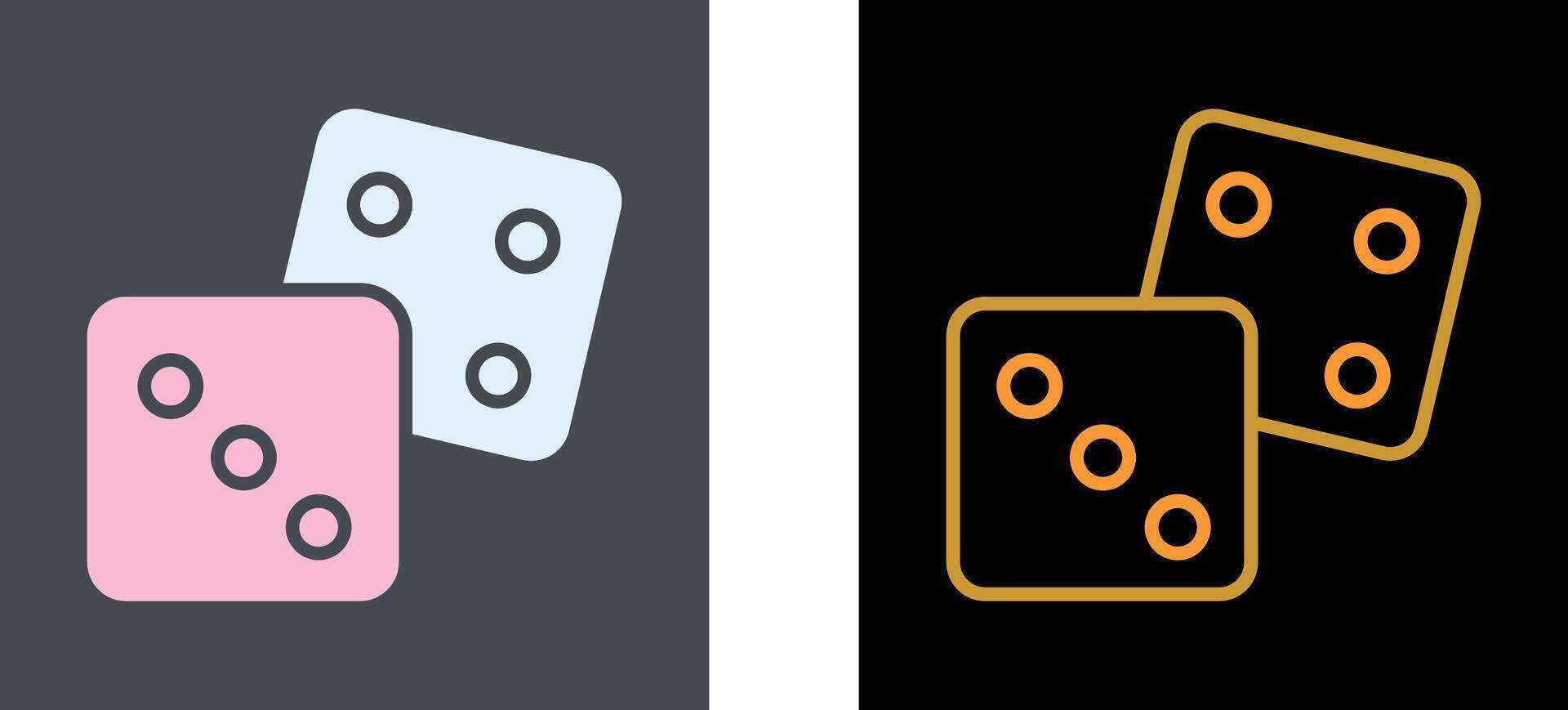 Dice Icon Design vector