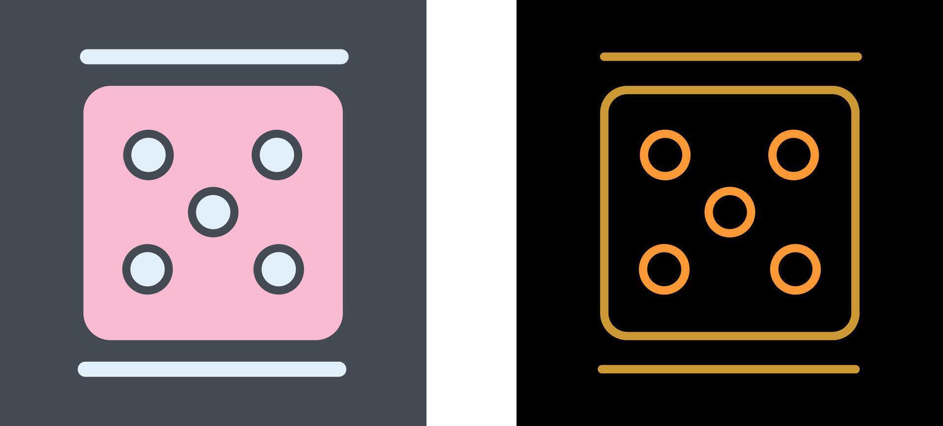 Dice Icon Design vector