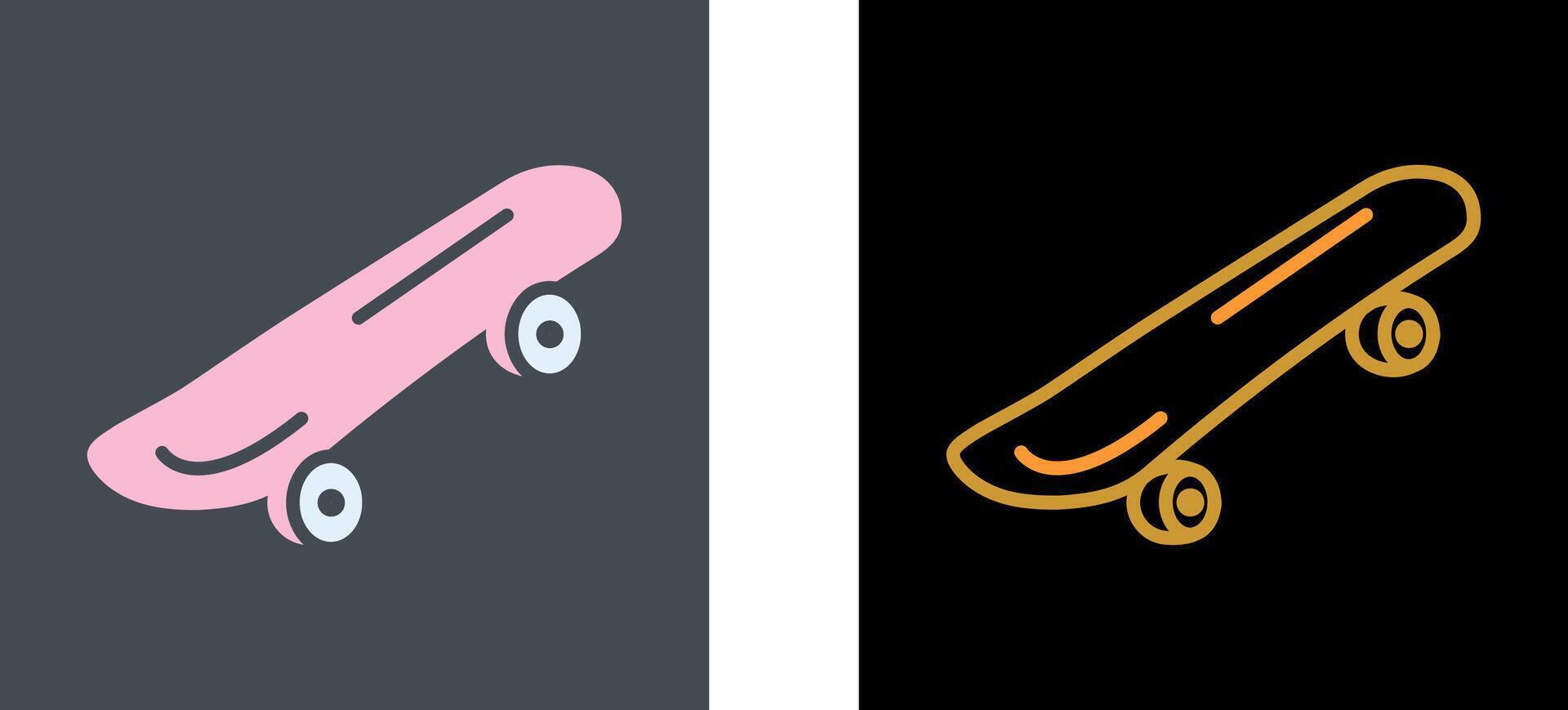 Skateboard Icon Design vector