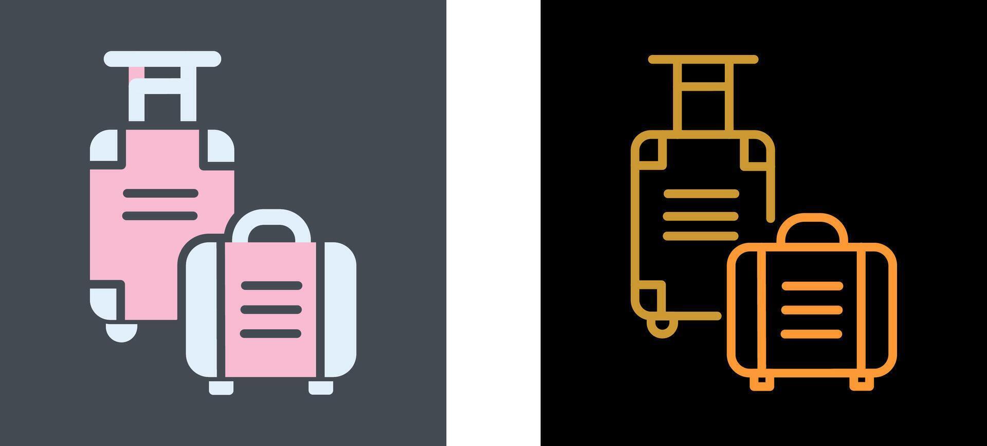Luggage Bag Icon Design vector