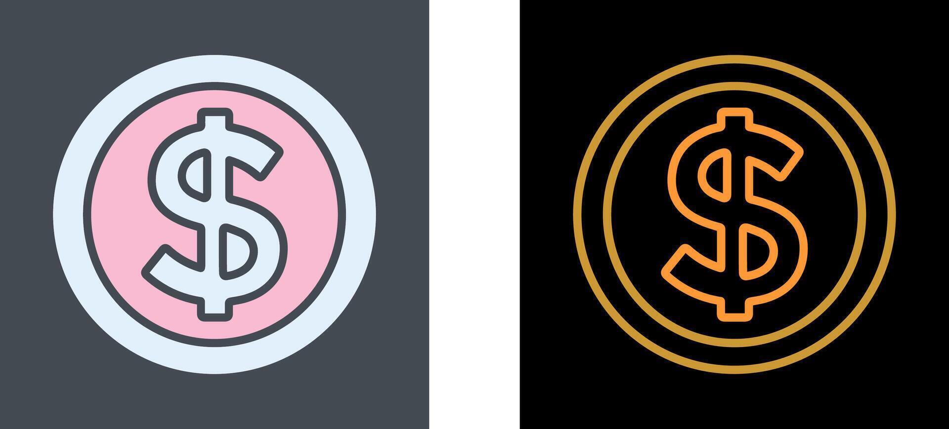 Dollar Symbol Icon Design vector