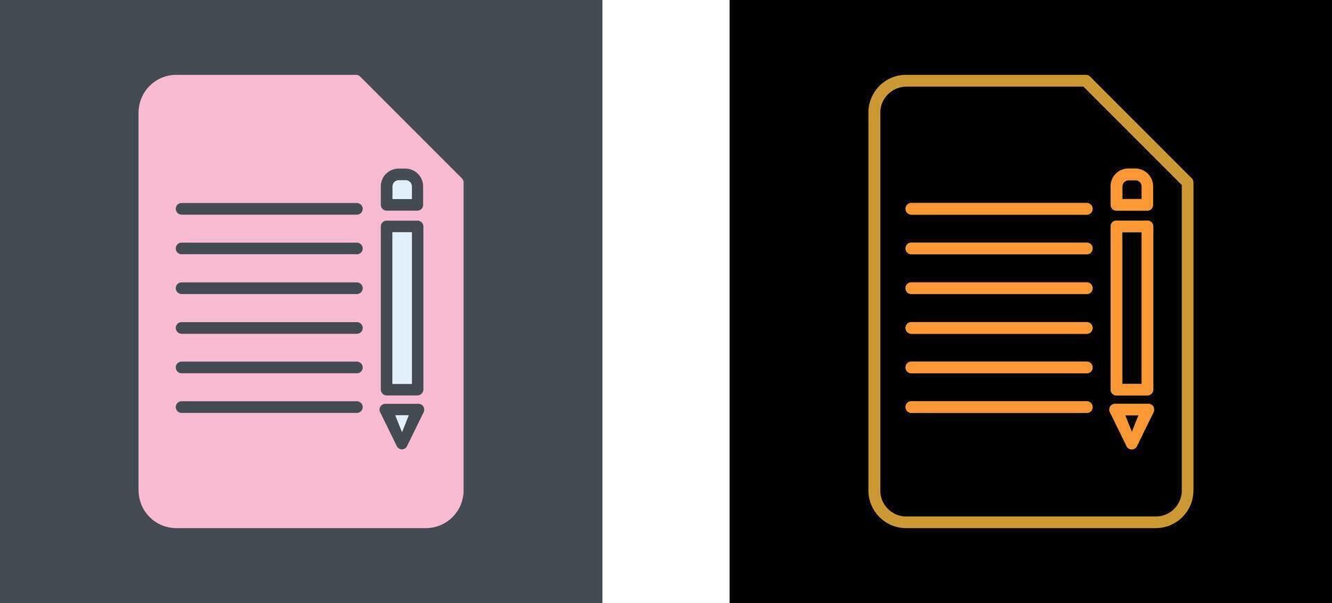 Edit Document Icon Design vector