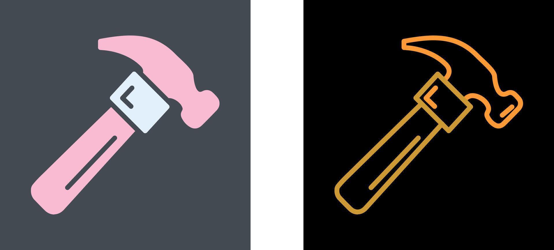 Hammer Icon Design vector