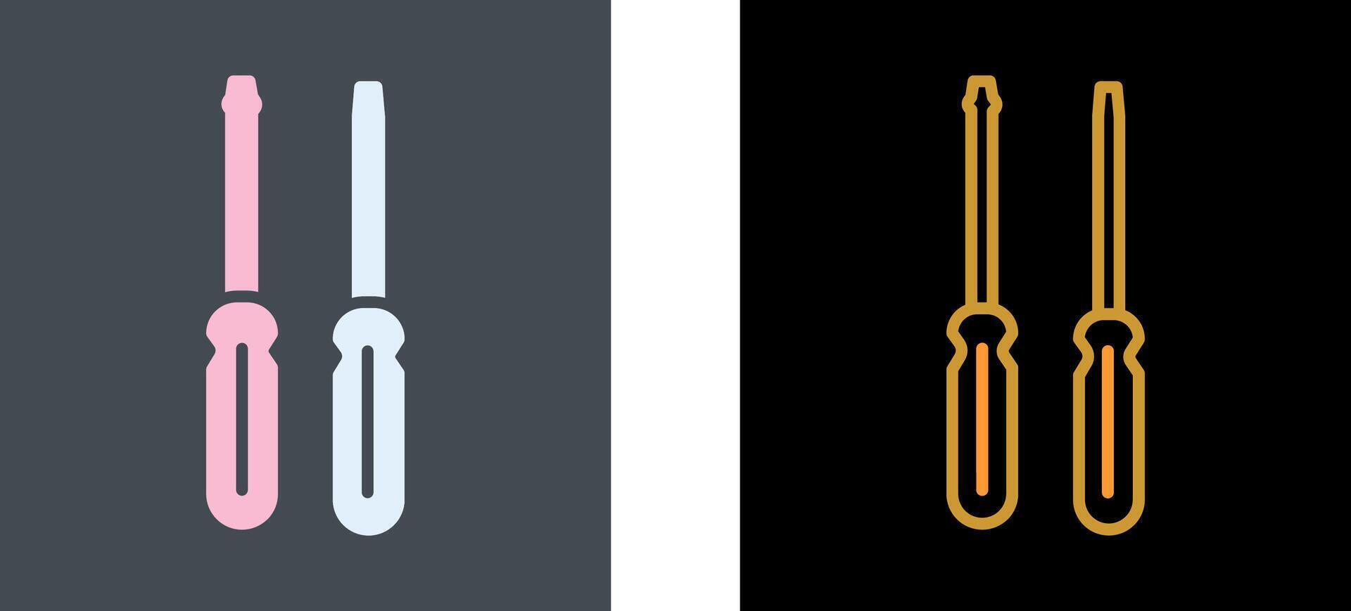 Screwdriver Icon Design vector