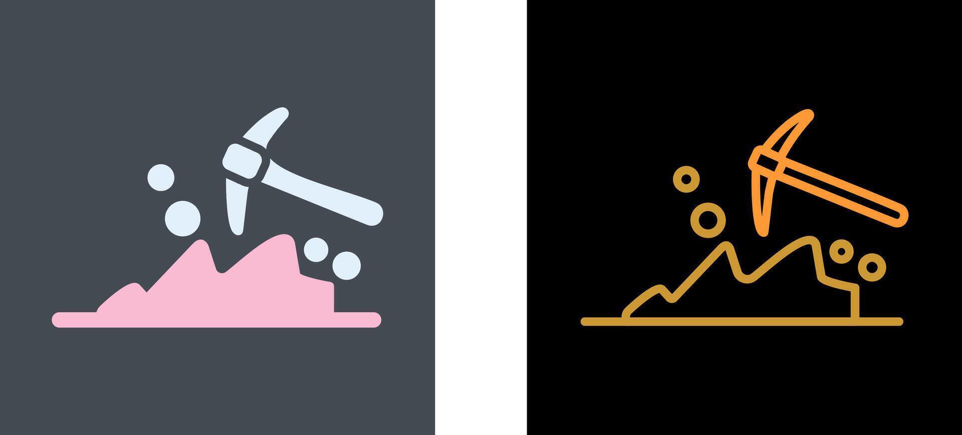 Mining Icon Design vector