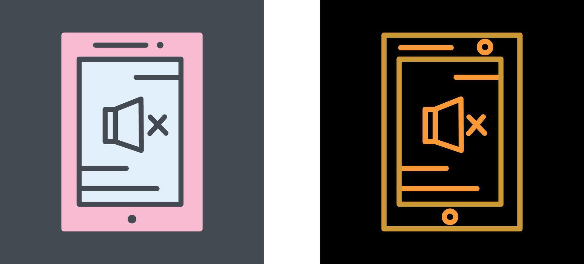 Volume Mute Icon Design vector