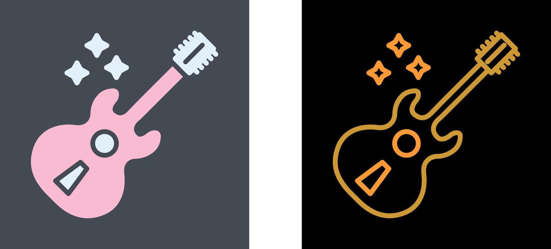 Guitar Icon Design vector
