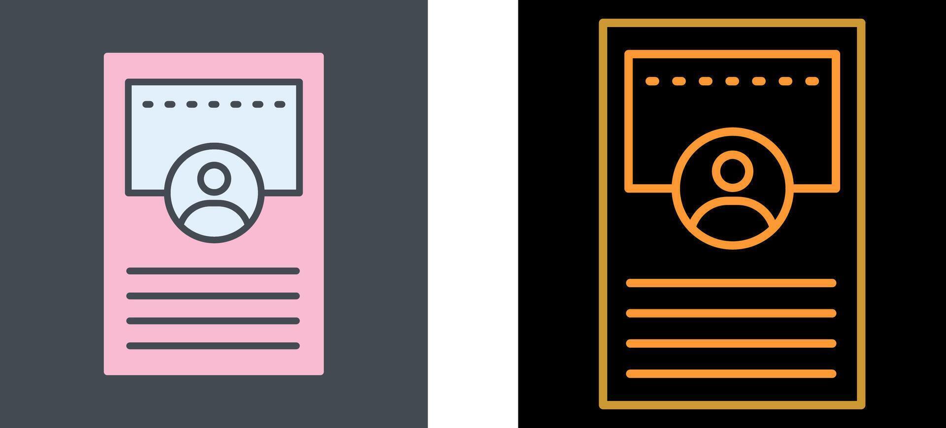 Profile Icon Design vector