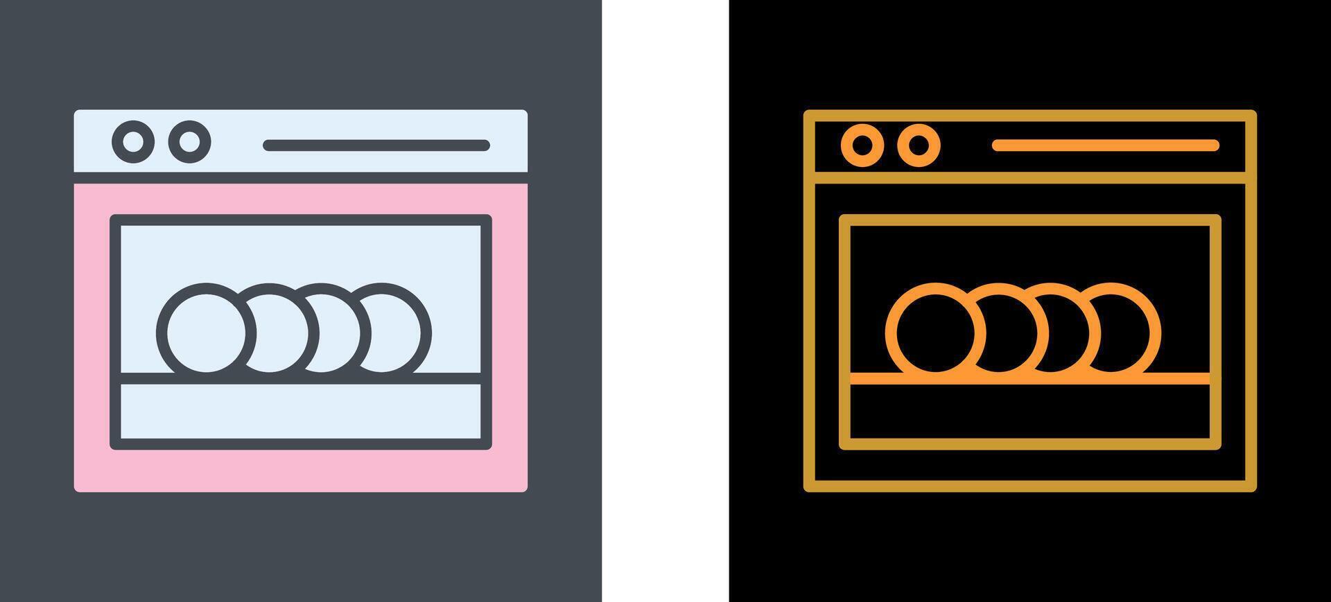 Dishwasher Icon Design vector