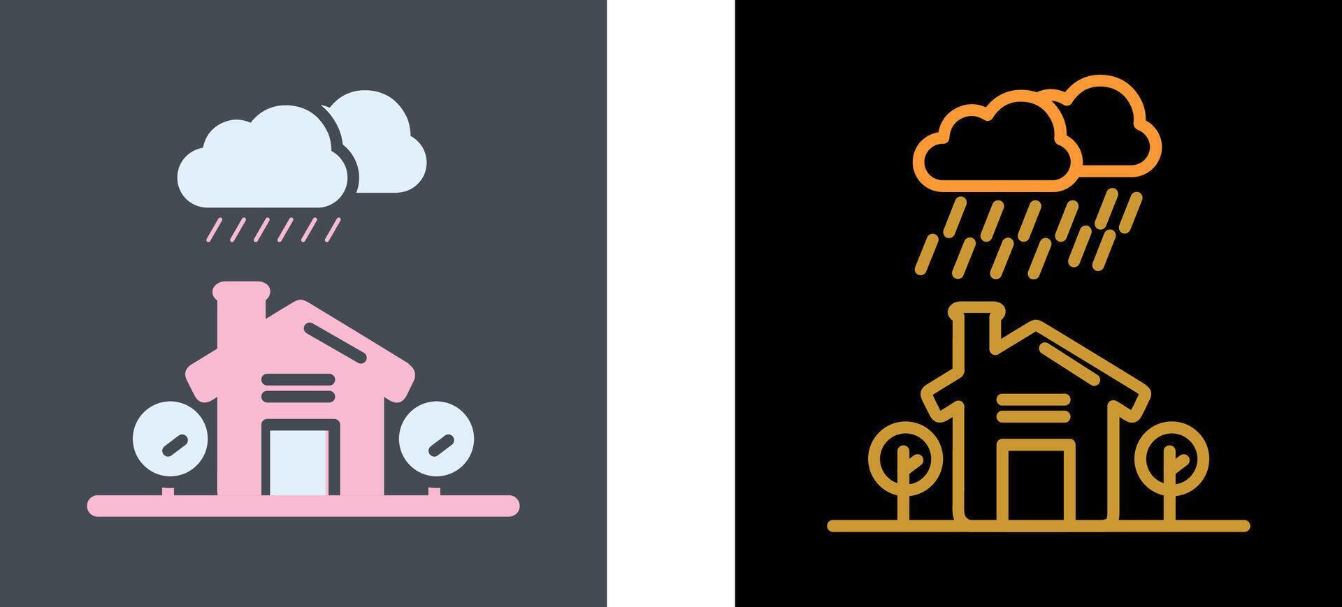 Rain Icon Design vector