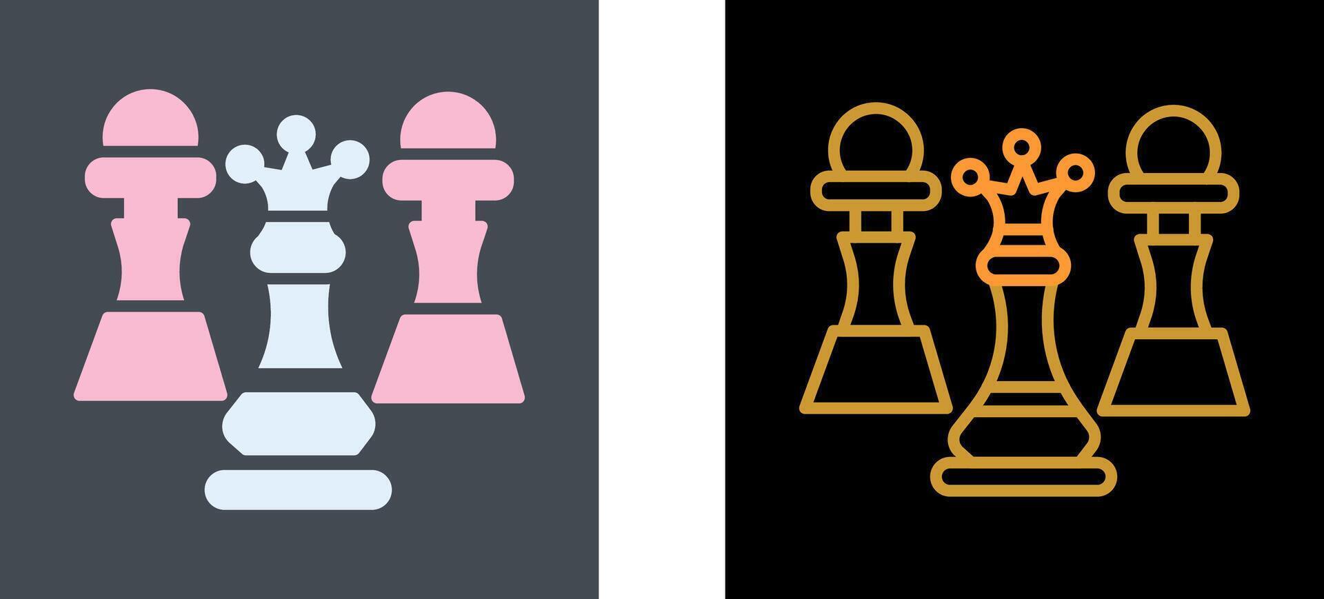 Chess Icon Design vector