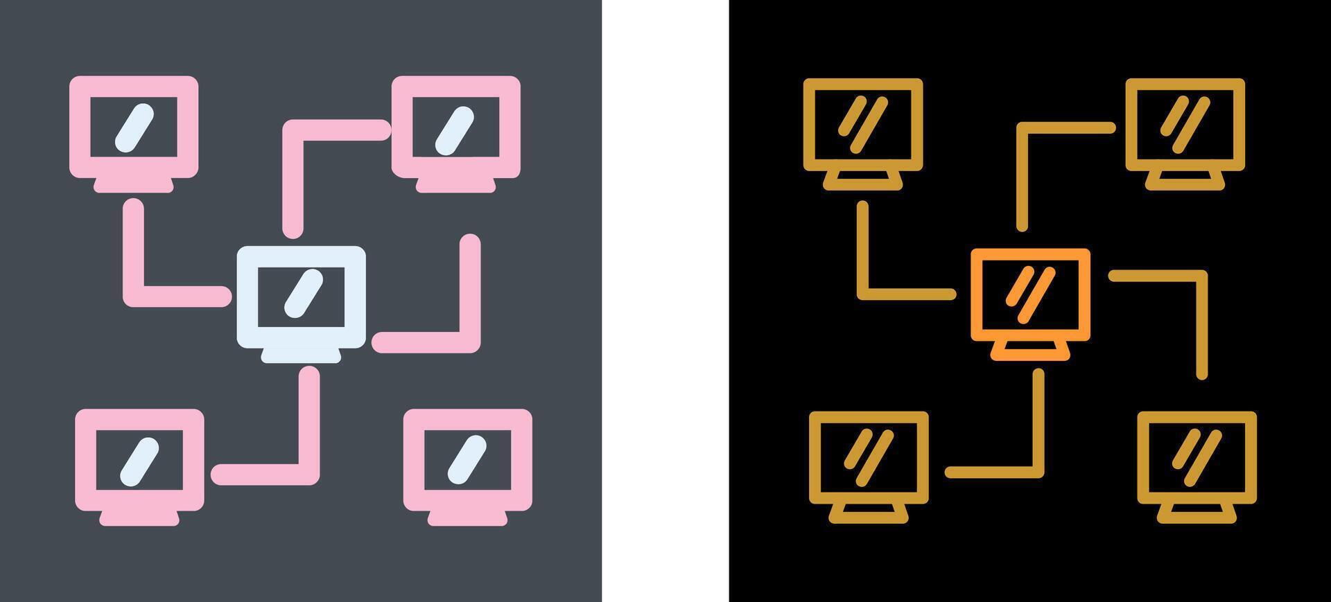 Network Icon Design vector
