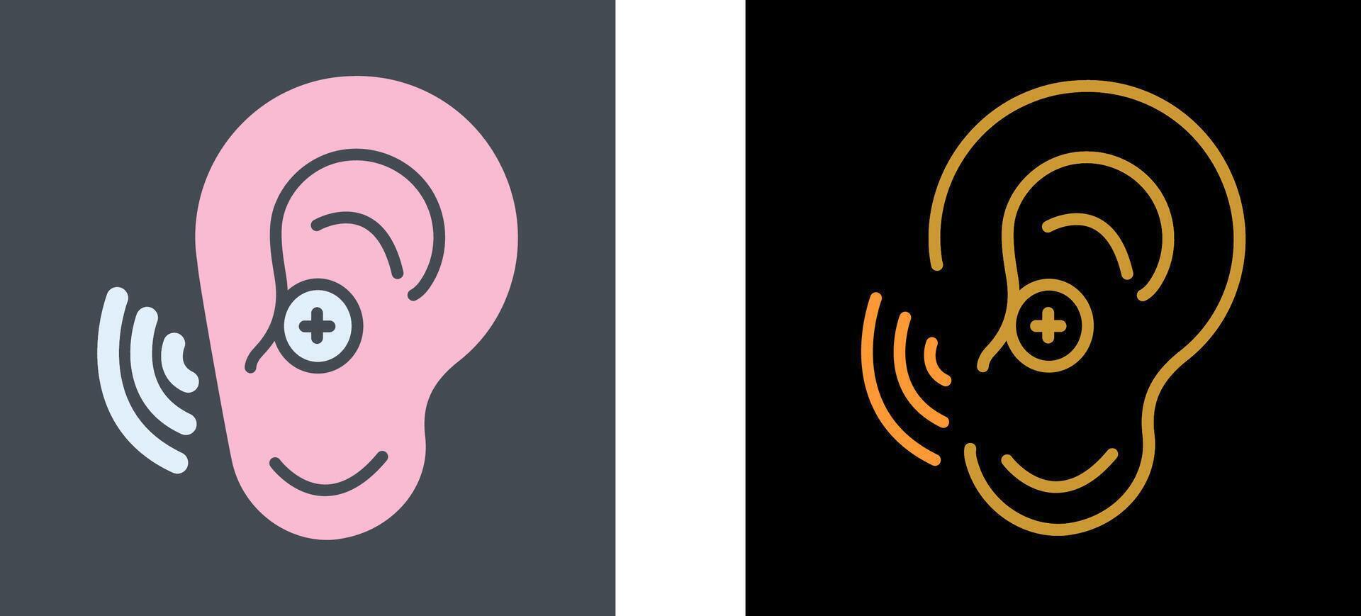 Hearing Aid Icon Design vector