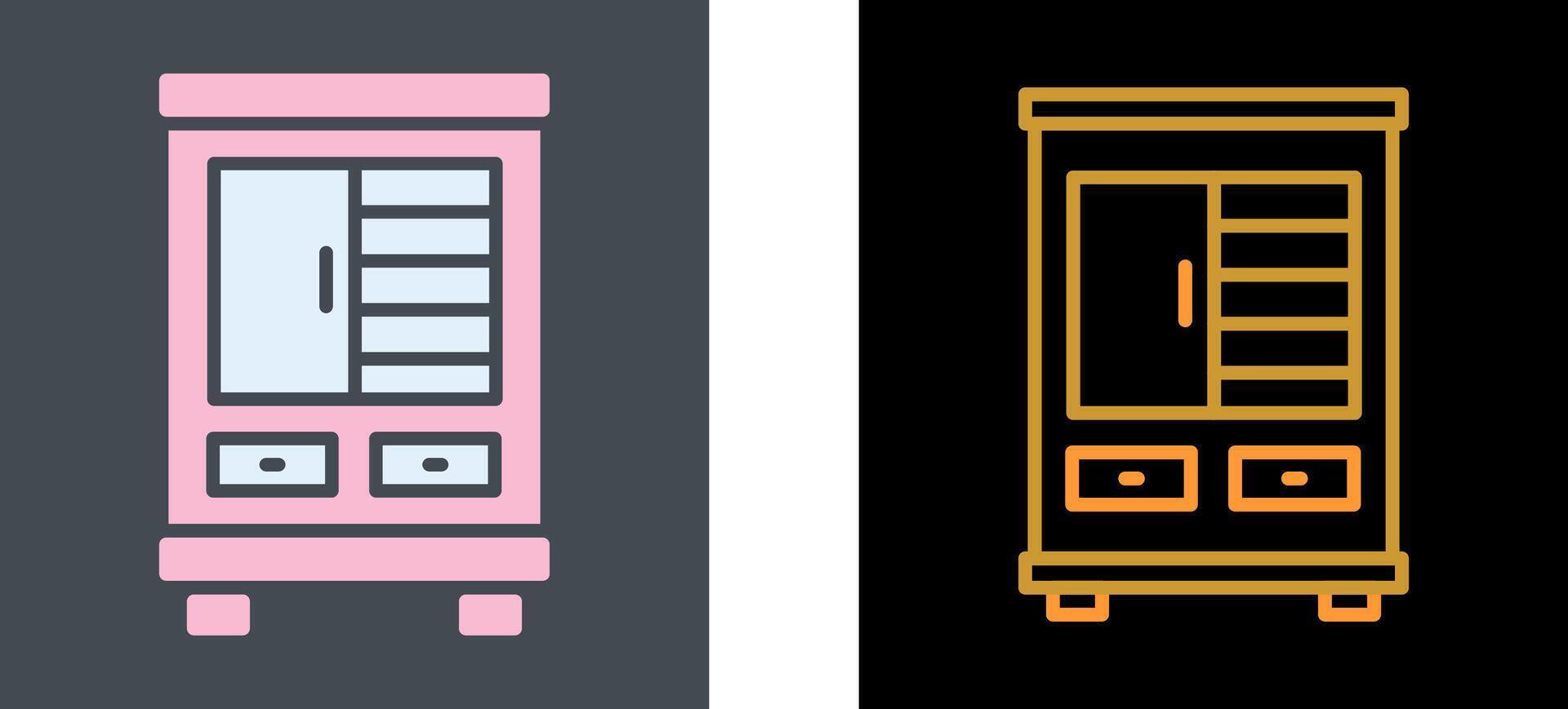 Shelves Cabinet Icon Design vector