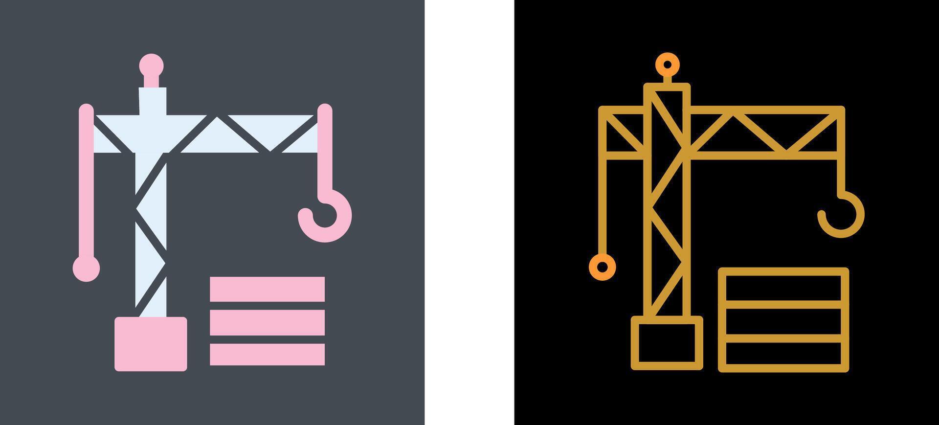 Crane II Icon Design vector