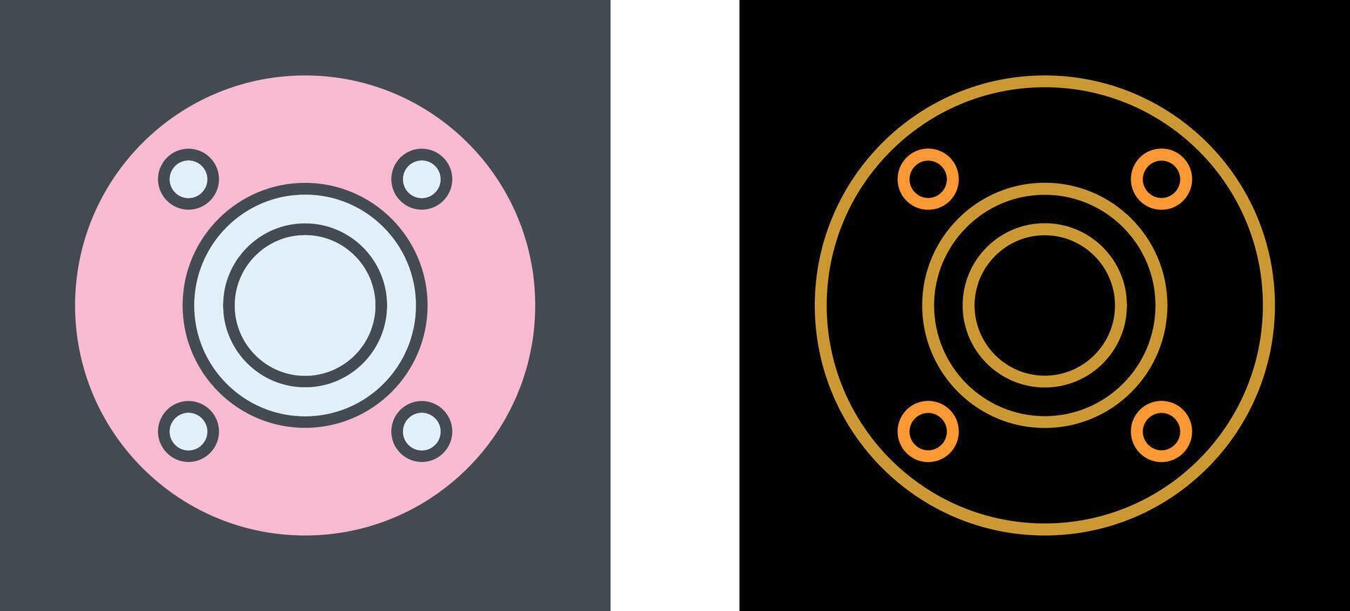 Flange Icon Design vector