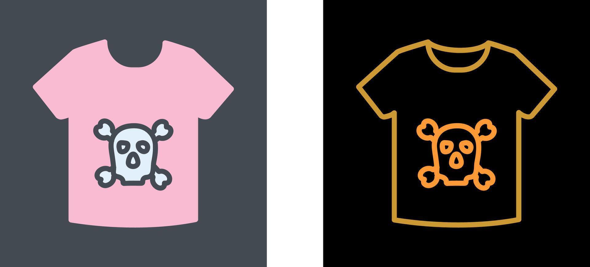 Pirate Shirt Icon Design vector