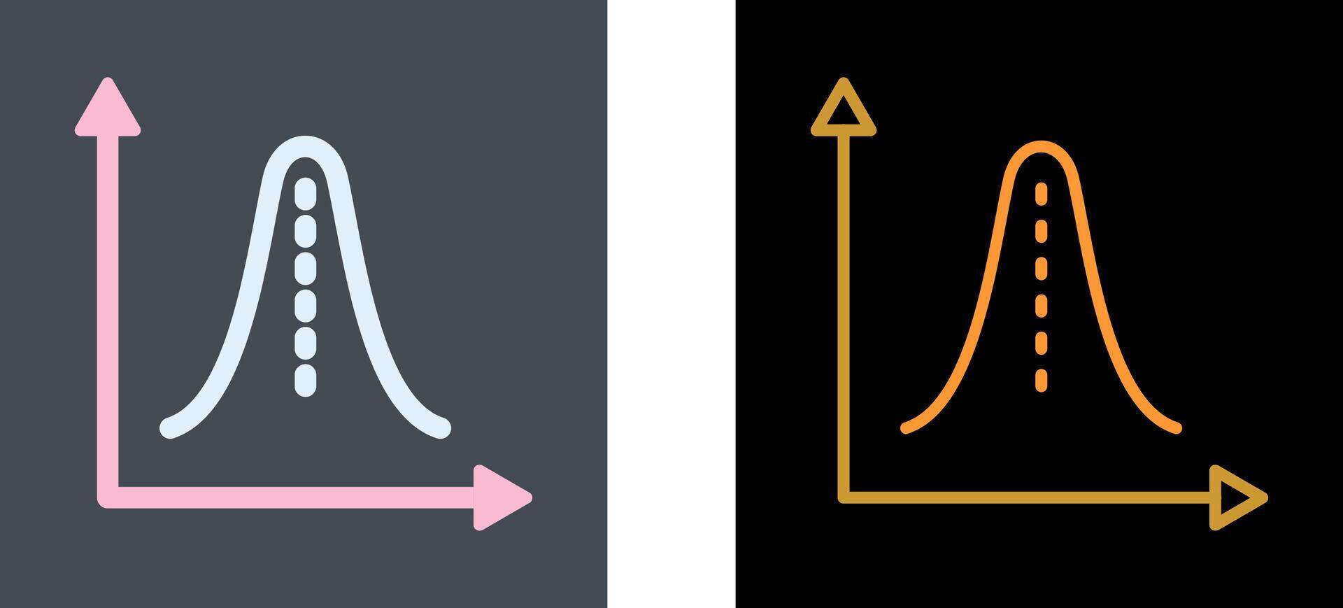 Histogram Icon Design vector