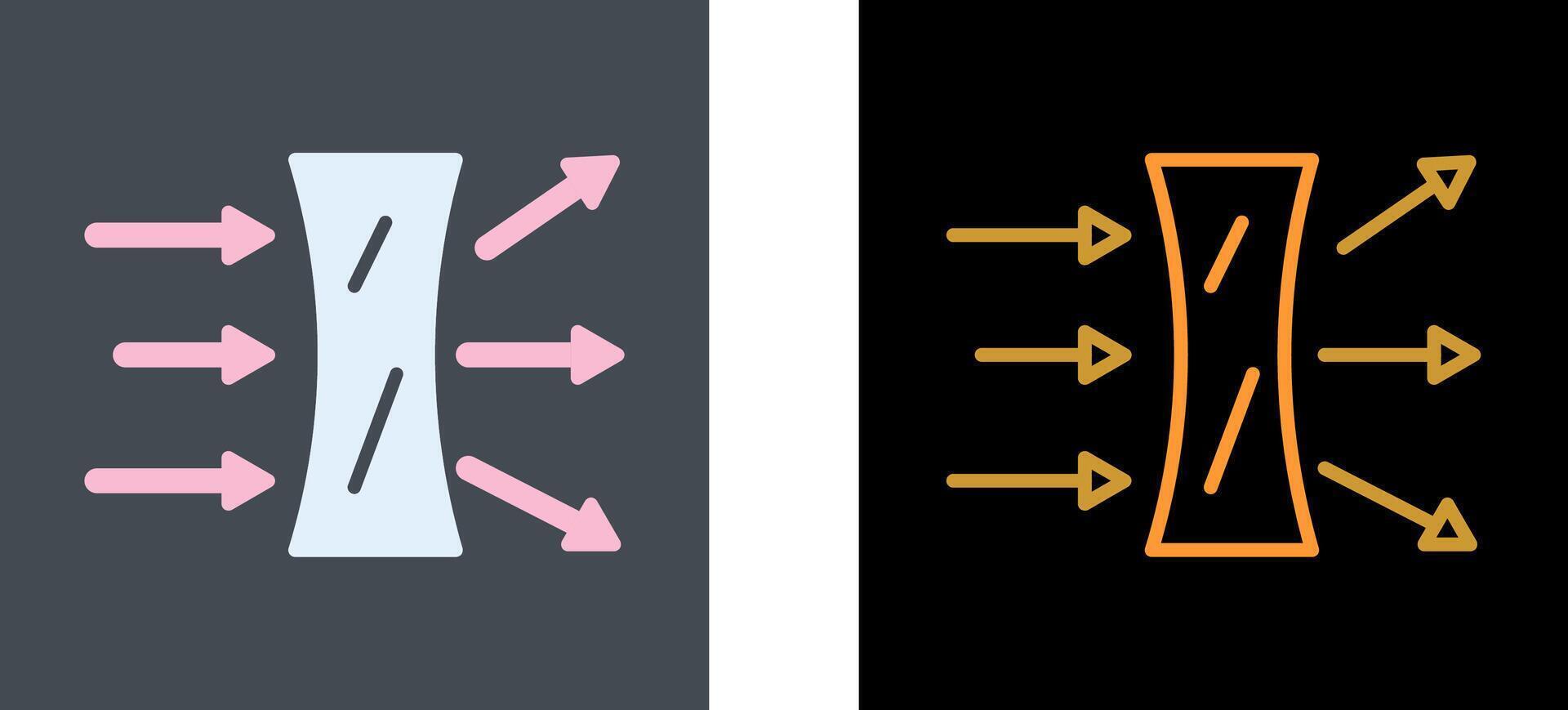Reflection Icon Design vector