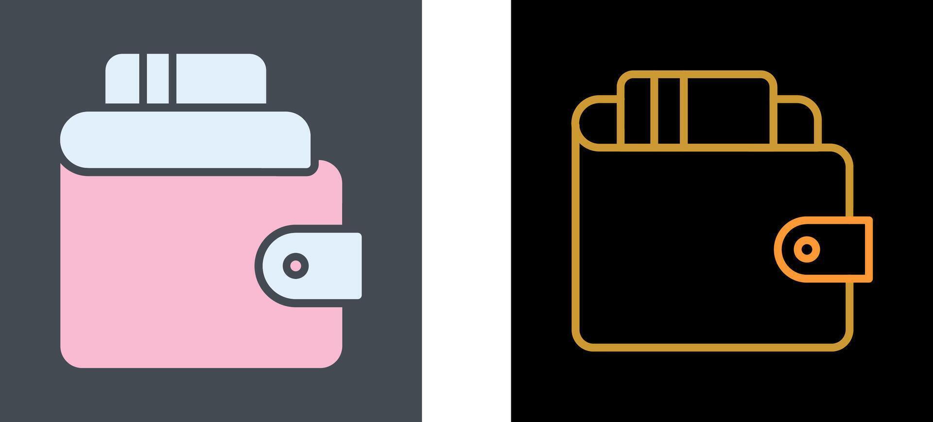 Wallet Icon Design vector