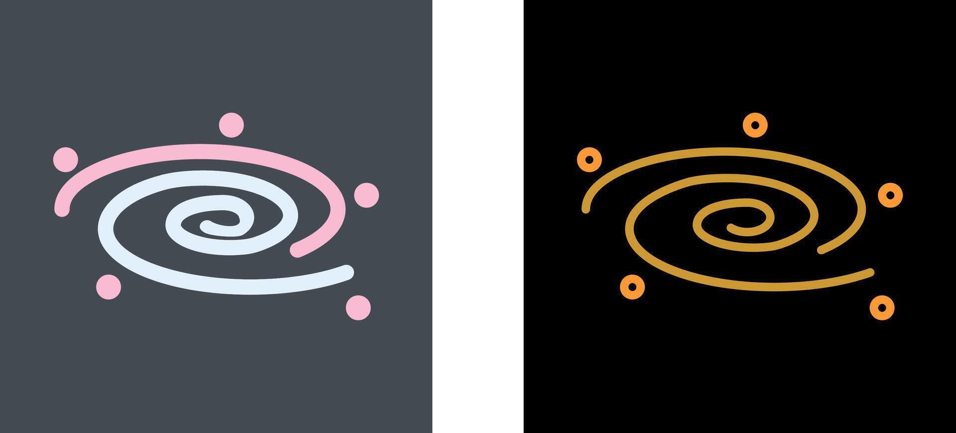 Black Hole Icon Design vector