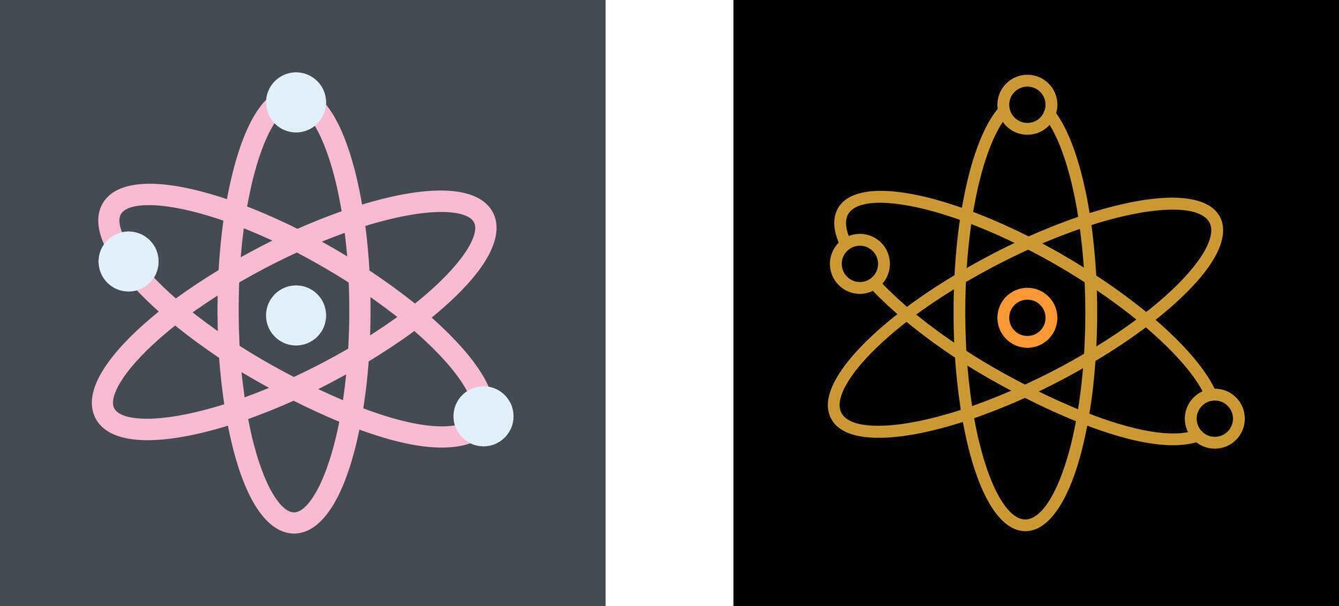 Atom Icon Design vector