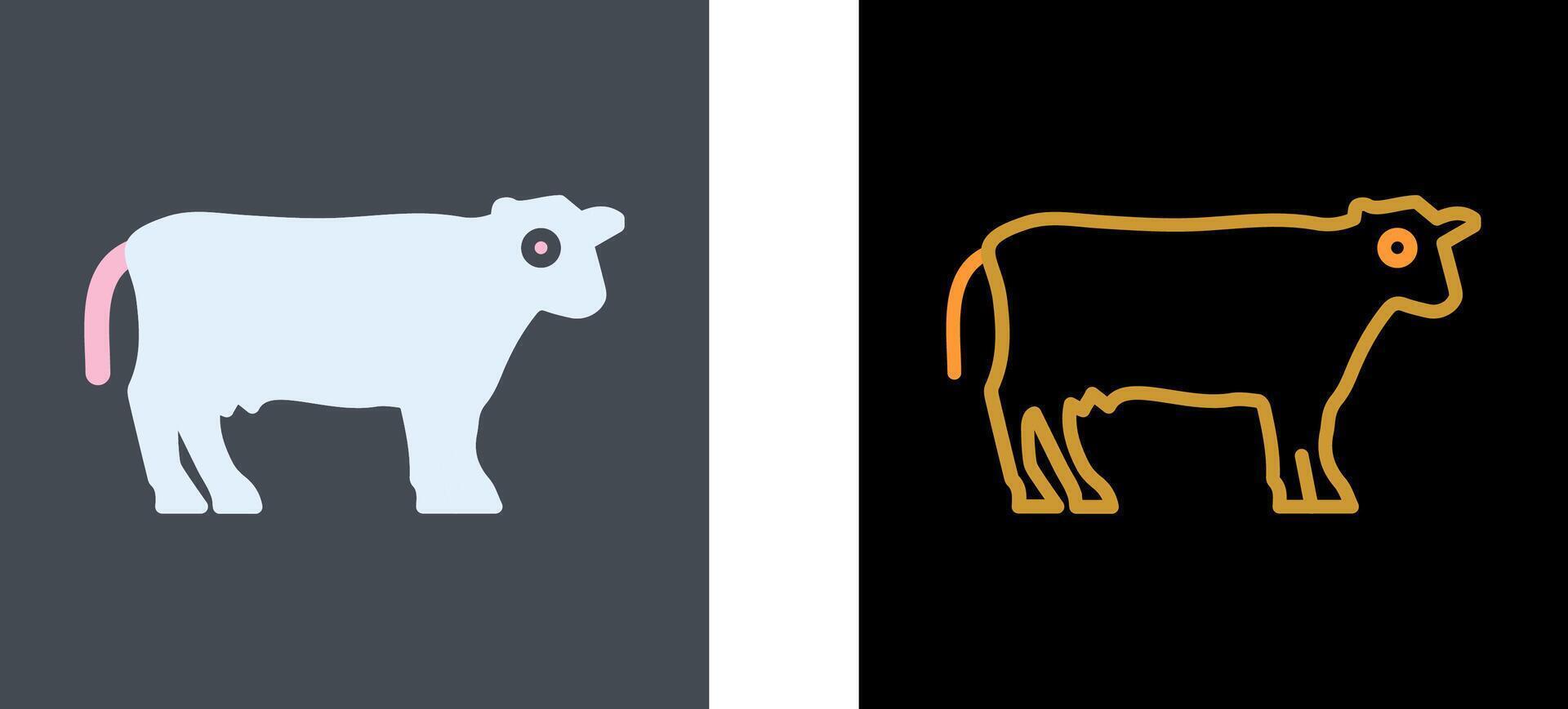 vacas icono diseño vector