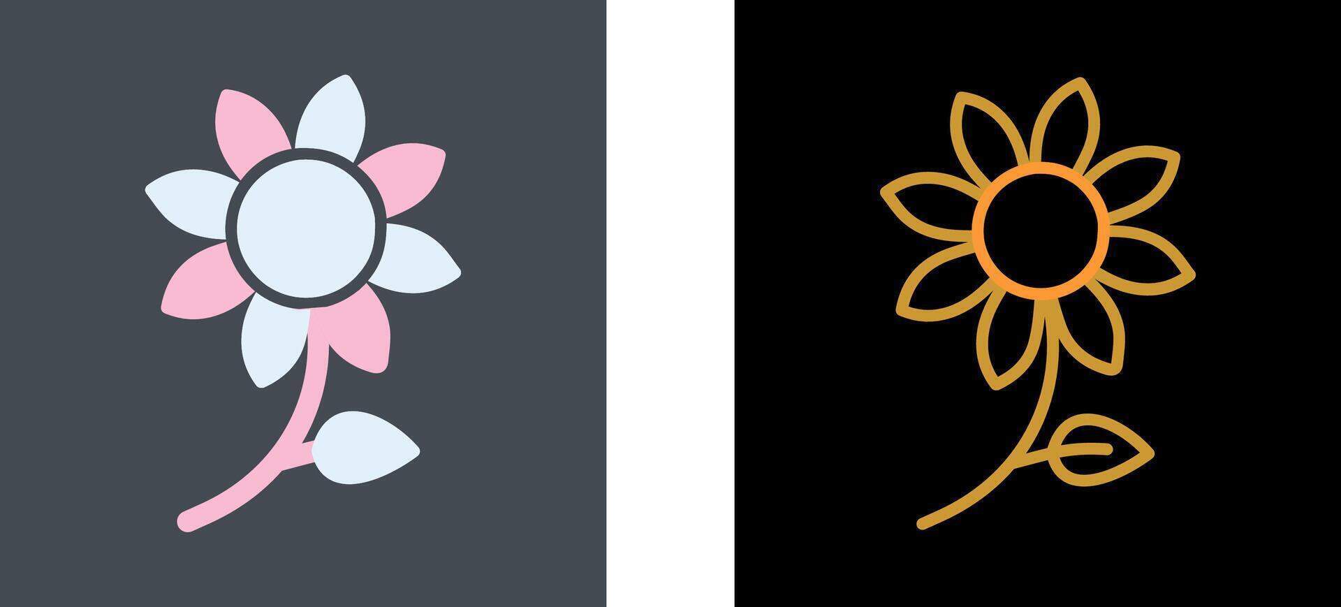 Flowers Icon Design vector